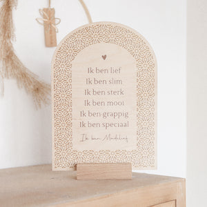 Gepersonaliseerd - Affirmatiebord voor kinderkamer