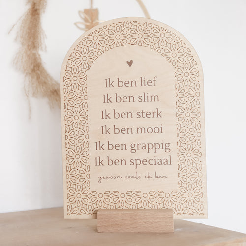 Affirmatiebord voor kinderkamer