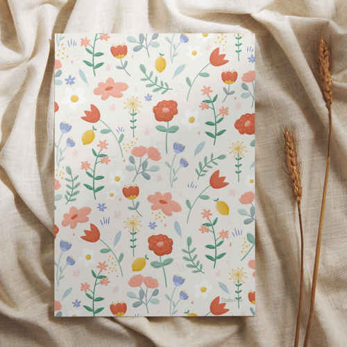 Kaart - Bloemen all over (A6 formaat)