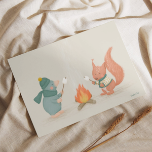 Kaart - Marshmallows (A6 formaat)
