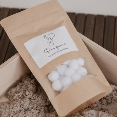 Pompoms - Wit - Sensorisch spelen