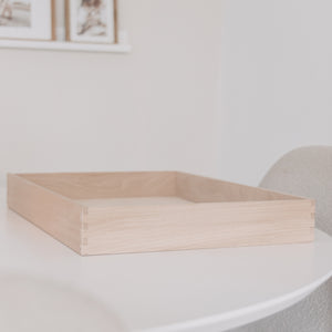 Houten speelbak groot (50x35x6 cm) - ZONDER deksel