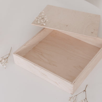 Houten speelbak klein (25x25x5 cm) - MET deksel