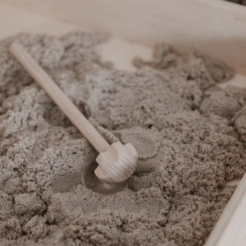 Roerstaaf/stamper voor kinetisch zand en klei