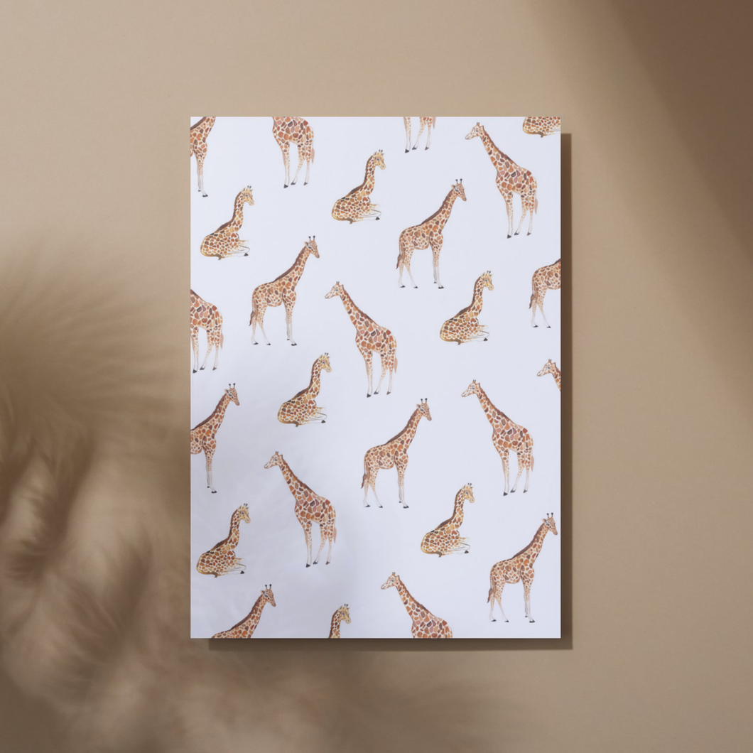Kaart - Giraffes all over (A6 formaat)