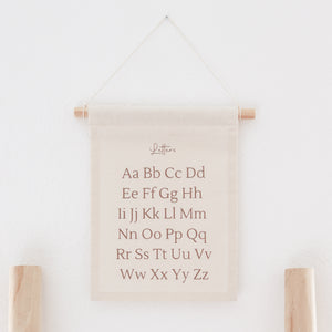 Textielposter Letters - Educatieve poster voor kinderkamer
