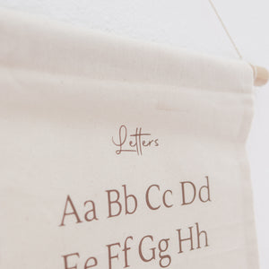 Textielposter Letters - Educatieve poster voor kinderkamer