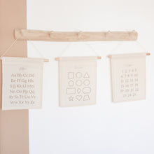 Afbeelding in Gallery-weergave laden, Textielposter Letters - Educatieve poster voor kinderkamer