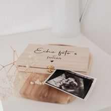 Afbeelding in Gallery-weergave laden, Gepersonaliseerd - Echo foto bewaardoosje met naam en hartje